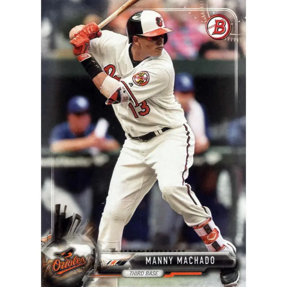 2017 Bowman Manny Machado # 40 Baltimore Orioles